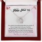 Happy Sweet 16 Funny Birthday Necklace | Gift For Sweet 16th Birthday | Gift for Niece, Granddaughter