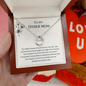 To My Other Mom Our Hearts Are As One Lucky In Love Necklace | Step Mom Necklace, Bonus Mom Gift | Birthday, Mother's Day Gift for Second Mom