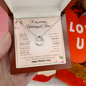 To My Amazing Unbiological Mom, Lucky In Love Necklace  Mom Necklace, Present for Mother's Day