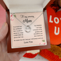 To My Amazing Mom, Lucky In Love Necklace  Mom Necklace, Present for Mother's Day