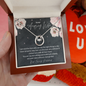 Sentimental Wife Lucky In Love Necklace; Anniversary Gift For Wife; Wife Birthday Gift