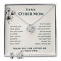 To My Other Mom My Rock  Necklace & Earrings Gift Set | Step Mom Necklace, Bonus Mom Gift | Birthday, Mother's Day Gift for Second Mom