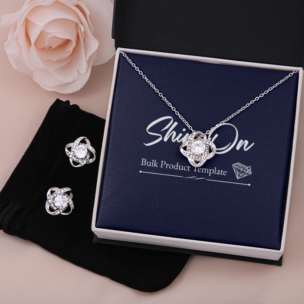Love Knot & Earring Gift Set Template