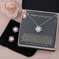 Mother Of The Groom Necklace and Earring Gift Set, Mother of the groom set , Bridal jewelry set, Mother in law gift set