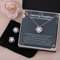 To My Amazing Daughter Happy Sweet 16 Birthday Necklace Earring Gift Set | Gift For Daughter's 16th Birthday | Sweet 16 Birthday Gift Set
