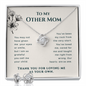 To My Other Mom My Rock  Necklace & Earrings Gift Set | Step Mom Necklace, Bonus Mom Gift | Birthday, Mother's Day Gift for Second Mom