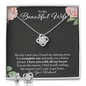 To My Beautiful Wife, Wife Birthday Wife Anniversary Mother's Day Gift For Soulmate Necklace Earrings Gift Set