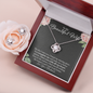 To My Beautiful Wife, Wife Birthday Wife Anniversary Mother's Day Gift For Soulmate Necklace Earrings Gift Set