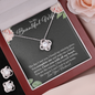 To My Beautiful Wife, Wife Birthday Wife Anniversary Mother's Day Gift For Soulmate Necklace Earrings Gift Set