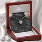 To The Mother Of The Groom On My Wedding Day Love Knot Earring & Necklace Set | Gift For Mother In Law