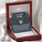 Wife Anniversary, Mother's Day Gift, Wife Birthday Necklace Earring Gift Set