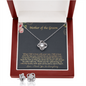 Mother Of The Groom Necklace and Earring Gift Set, Mother of the groom set , Bridal jewelry set, Mother in law gift set