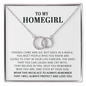 Funny Gift for Best Friend Pair Necklace, Sister Gift, To My Homegirl Gift, Funny Birthday Gift Idea