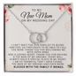 To My New Mom I Can't Wait For Our Families To Blend, Mother In Law Wedding Gift From Bride, Mother of the Groom Necklace, Future Mother in Law Wedding Gift, Sentimental Gift For Mother-In-Law