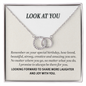 Look At You 30th Birthday Pair Necklace Gift For Her | Meaningful 30th Birthday Necklace | Interlocking Circles | Sterling Silver Jewelry