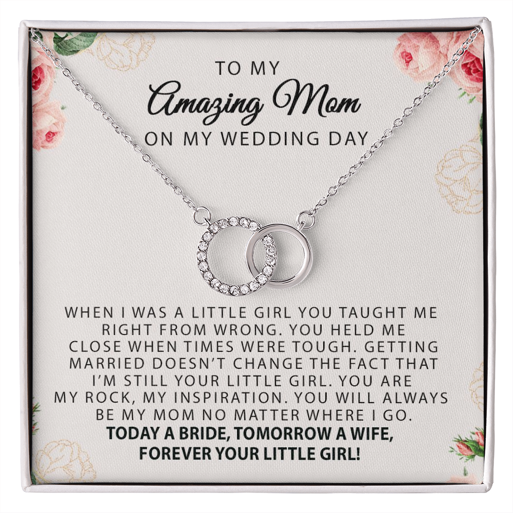 To My Amazing Mom on My Wedding Day, Bride Mom, Gift for Mother of The Bride, Gift from Bride, Gift From Daughter, Mother Of The Bride Necklace Gift, Wedding Jewelry