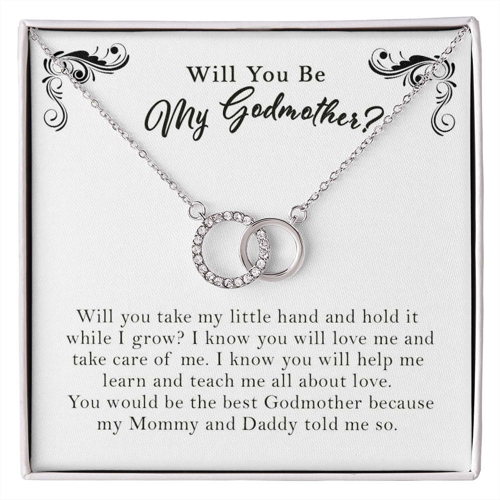 Will You Be My Godmother? Take My Hand And Hold It While I Grow | Godmother Proposal Gift | Godmother Proposal Jewelry Gift | Godmother Proposal Necklace | Thank You for My Godmother