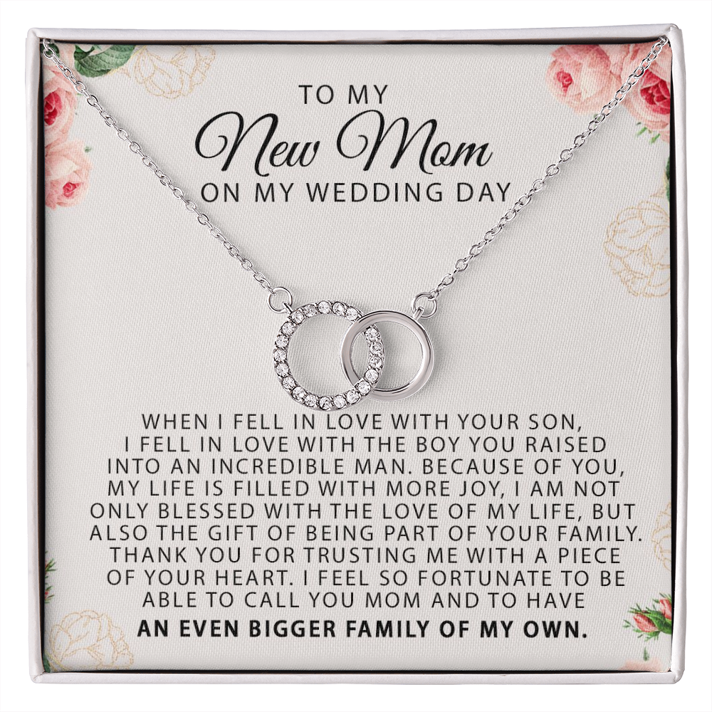 To My New Mom On My Wedding Day, Mother In Law Wedding Gift From Bride, Mother of the Groom Necklace, Future Mother in Law Wedding Gift, Sentimental Gift For Mother-In-Law
