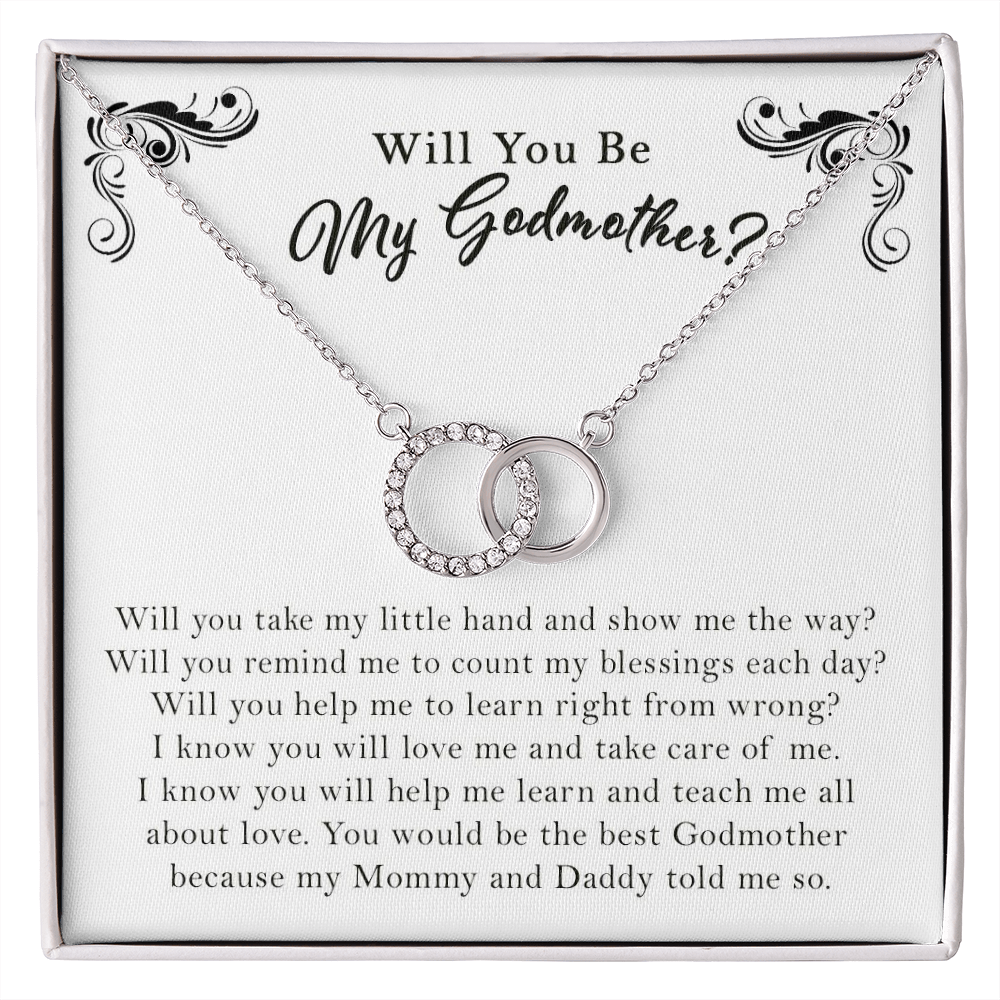Will You Be My Godmother? Help Me Learn Right From Wrong | Godmother Proposal Gift | Godmother Proposal Jewelry Gift | Godmother Proposal Necklace | Thank You for My Godmother