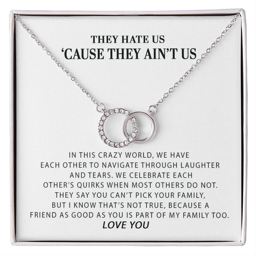 Funny Gift for Best Friend, Sister, They Hate Us Cause They Ain’t Us, Funny Birthday Gift Idea