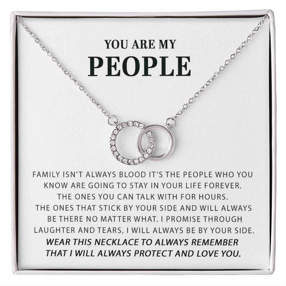 Funny Gift for Best Friend Pair Necklace, Sister Gift, Tribe Gift, You Are My People Gift Idea