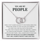 Funny Gift for Best Friend Pair Necklace, Sister Gift, Tribe Gift, You Are My People Gift Idea