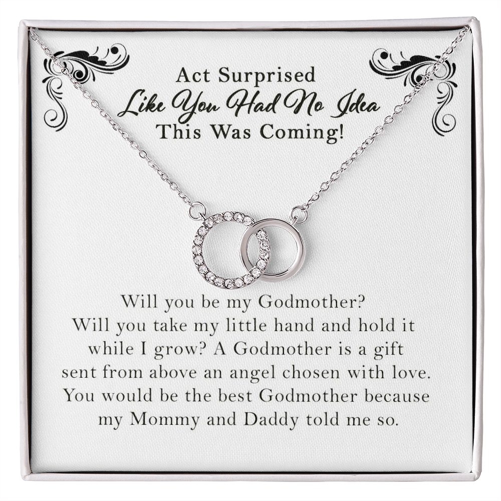 Will You Be My Godmother? Act Surprised Like You Had No Idea This Was Coming! | Godmother Proposal Gift | Godmother Proposal Jewelry Gift | Godmother Proposal Necklace | Thank You for My Godmother