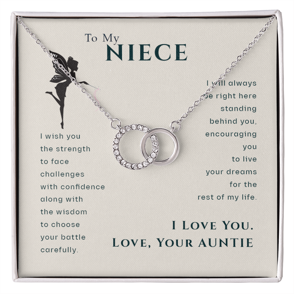 To My Niece, Live Your Dreams Pair Necklace | Gift for Niece from Aunt | Niece Birthday, Graduation, Christmas Present