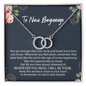 To New Beginnings Pair Necklace Gift | Divorce Gift | I Do I Did I'm Done Necklace | Clean Slate Charm Necklace | Fresh Start Gift For Her
