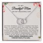To My Beautiful Mom on My Wedding Day, Bride Mom, Gift for Mother of The Bride, Gift from Bride, Gift From Daughter, Mother Of The Bride Necklace Gift, Wedding Jewelry