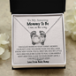 To My Amazing Mama To Be I Am On The Way Pair Necklace Gift | Message From Baby Bump | Gift for First Time Mom | Gift for Mom to Be Necklace