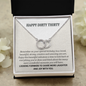 Beautiful Milestone 30th Birthday Pair Necklace Gift For Her | Meaningful 30th Birthday Necklace | Interlocking Circles | Sterling Silver Jewelry