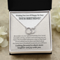 70th Birthday Pair Necklace Gift For Her | Meaningful 70th Birthday Necklace | Interlocking Circles | Sterling Silver Jewelry