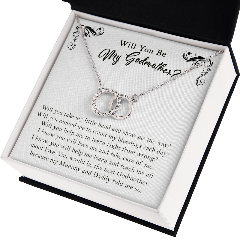 Will You Be My Godmother? Help Me Learn Right From Wrong | Godmother Proposal Gift | Godmother Proposal Jewelry Gift | Godmother Proposal Necklace | Thank You for My Godmother