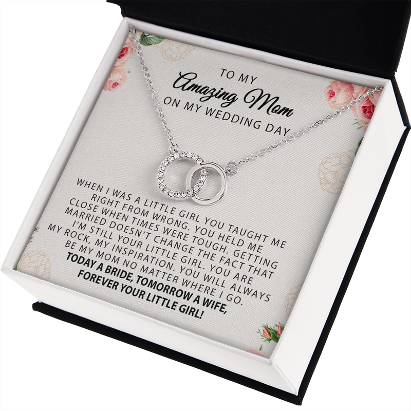 To My Amazing Mom on My Wedding Day, Bride Mom, Gift for Mother of The Bride, Gift from Bride, Gift From Daughter, Mother Of The Bride Necklace Gift, Wedding Jewelry