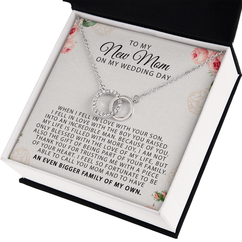 To My New Mom On My Wedding Day, Mother In Law Wedding Gift From Bride, Mother of the Groom Necklace, Future Mother in Law Wedding Gift, Sentimental Gift For Mother-In-Law