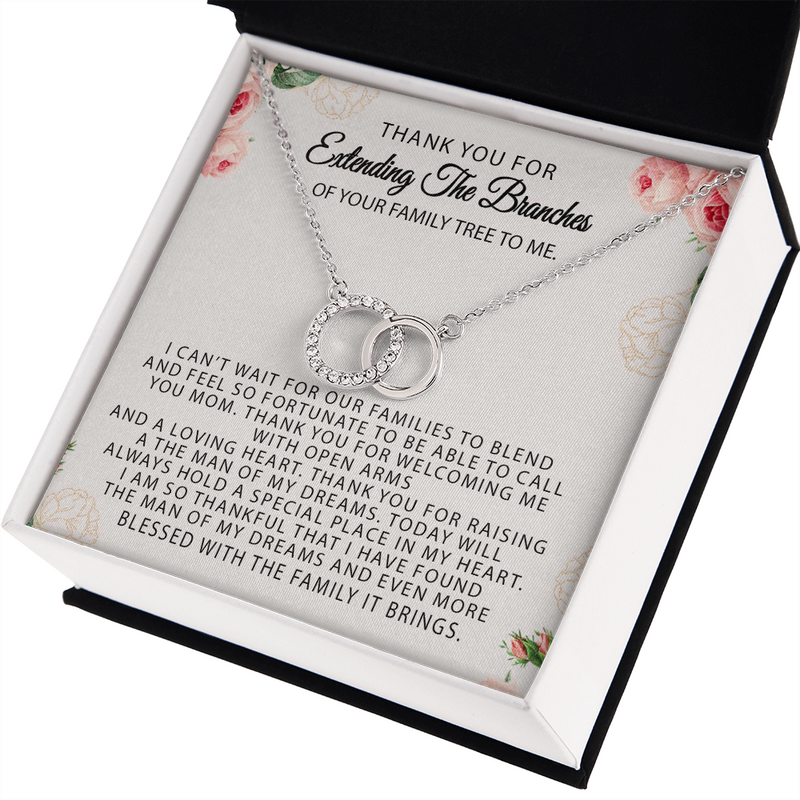 Thank You For Extending The Branches Of Your Family Tree To Me, Mother In Law Wedding Gift From Bride, Mother of the Groom Necklace, Future Mother in Law Wedding Gift, Sentimental Gift For Mother-In-Law