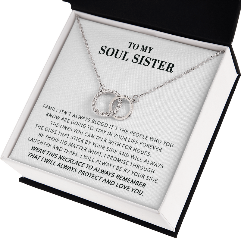 Funny Gift for Best Friend Pair Necklace, Sister Gift, To My Soul Sister Gift, Funny Birthday Gift Idea