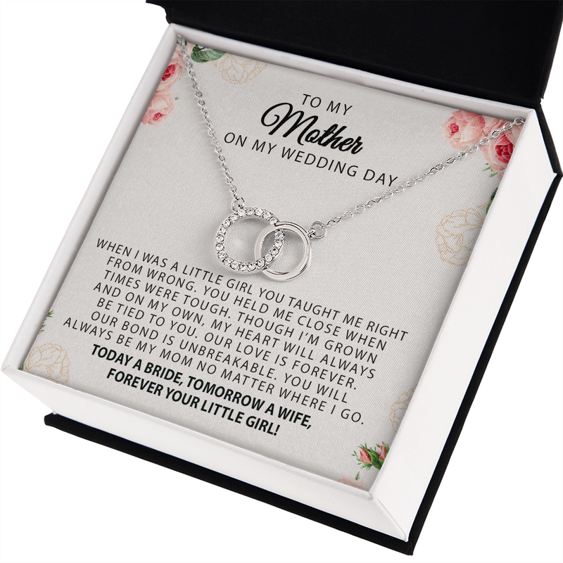 To My Mother on My Wedding Day, Bride Mom, Gift for Mother of The Bride, Gift from Bride, Gift From Daughter, Mother Of The Bride Necklace Gift, Wedding Jewelry