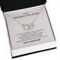 To My Amazing Little Sister Necklace Gift | Sister Gifts Little Sister | Birthday Gift for Little Sister | Jewelry Gift for Sister Necklace Card