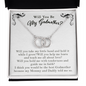 Will You Be My Godmother? Teach Me About Love, Guide Me In Faith | Godmother Proposal Gift | Godmother Proposal Jewelry Gift | Godmother Proposal Necklace | Thank You for My Godmother