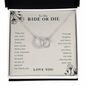 To My Ride Or Die Best Friend Pair Necklace | BFF, Best Friend, Unbiological Sister, Birthday Gifts, Best Friend Gift