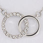 70th Birthday Pair Necklace Gift For Her | Meaningful 70th Birthday Necklace | Interlocking Circles | Sterling Silver Jewelry