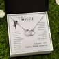 To My Niece, Live Your Dreams Pair Necklace | Gift for Niece from Aunt | Niece Birthday, Graduation, Christmas Present