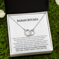 Gift for Best Friend Pair Necklace, Sister Gift, Badass Bitches Gift, Best Friend Tribe Birthday Gift Idea