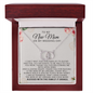 To My New Mom I Can't Wait For Our Families To Blend, Mother In Law Wedding Gift From Bride, Mother of the Groom Necklace, Future Mother in Law Wedding Gift, Sentimental Gift For Mother-In-Law
