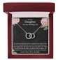 To Our Daughter On Her Wedding Day Perfect Pair Necklace | Gift To Bride from Mother & Dad | Bride Jewelry Gift from Parents