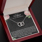 To Our Daughter On Her Wedding Day Perfect Pair Necklace | Gift To Bride from Mother & Dad | Bride Jewelry Gift from Parents