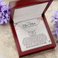 To My New Mom On My Wedding Day, Mother In Law Wedding Gift From Bride, Mother of the Groom Necklace, Future Mother in Law Wedding Gift, Sentimental Gift For Mother-In-Law