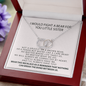 I Would Fight A Bear For You Little Sister Necklace Gift | Sister Gifts Little Sister | Birthday Gift for Little Sister | Jewelry Gift for Sister Necklace Card I Would Fight A Bear For You Little Sister Necklace Gift | Sister Gifts Little Sister | Birthda